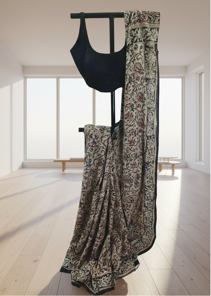 Raktika Kalamkari Cotton Saree