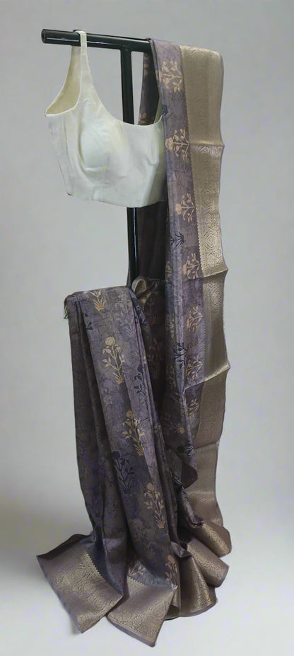 Twilight Plum Nihari Silk Saree