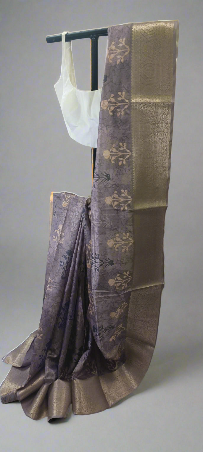 Twilight Plum Nihari Silk Saree