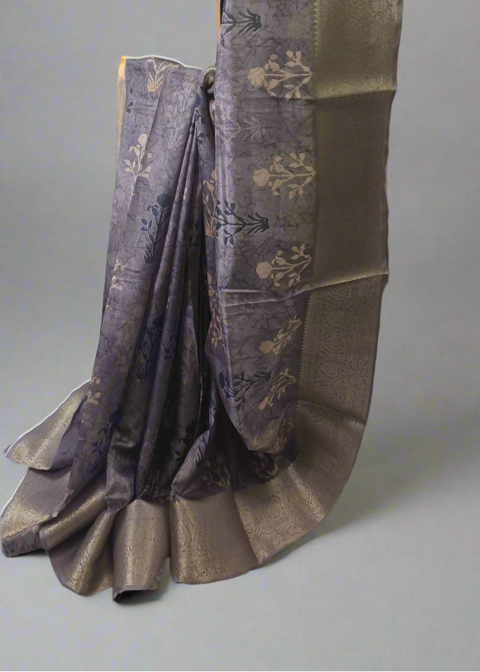 Twilight Plum Nihari Silk Saree