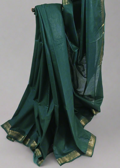 Karunya Green Mangalgiri Cotton Saree