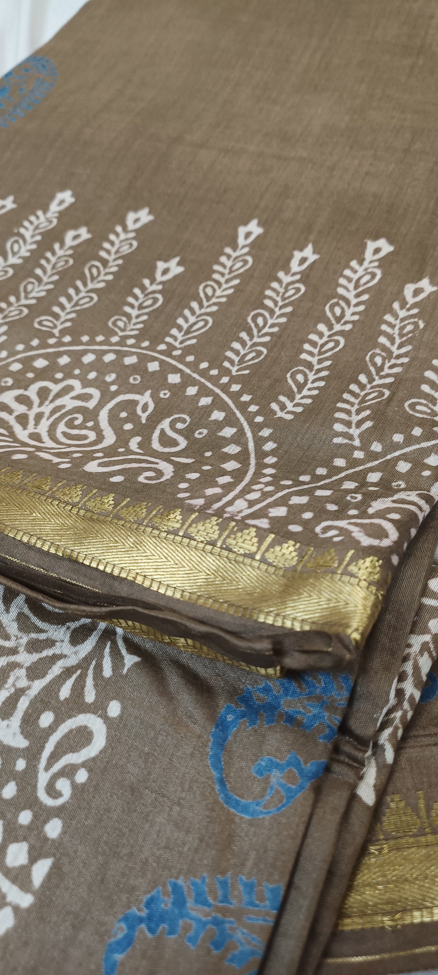 Bhoomi Ambar Maheshwari Block Print Saree