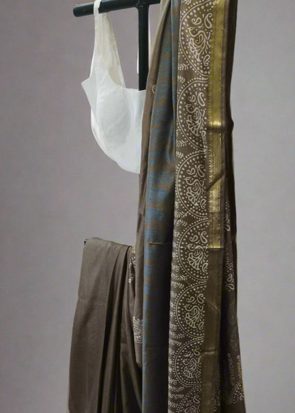 Bhoomi Ambar Maheshwari Block Print Saree