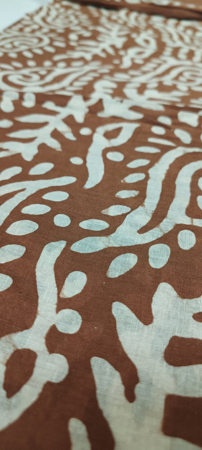 Bhoomi Dhvani Hand Batik Cotton Saree