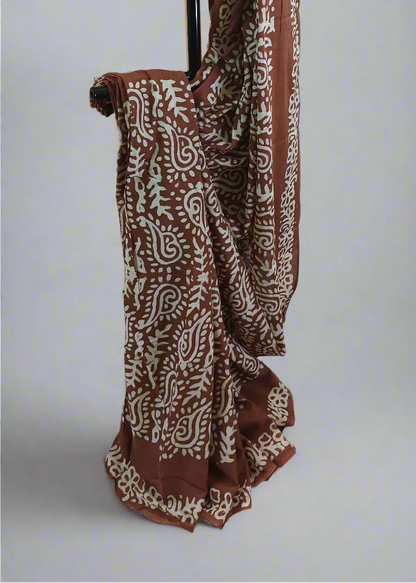 Bhoomi Dhvani Hand Batik Cotton Saree