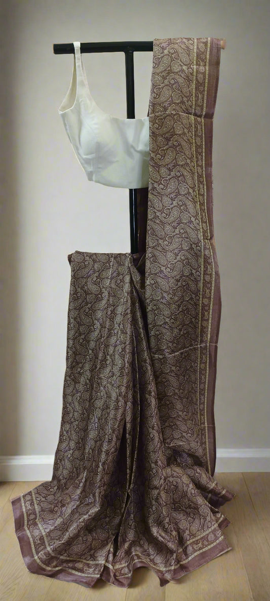 Vintage Kashish Paisley Print Saree