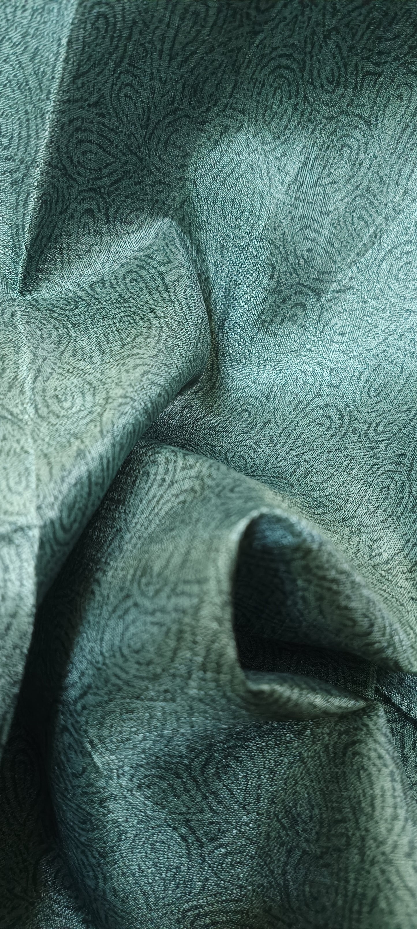 Moss Royal Paisley Print Saree