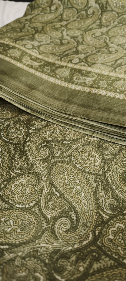 Vatika Varn Paisley Cotton Silk Saree