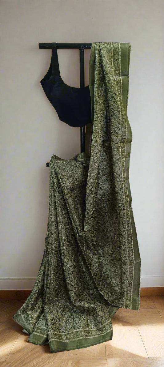 Vatika Varn Paisley Cotton Silk Saree