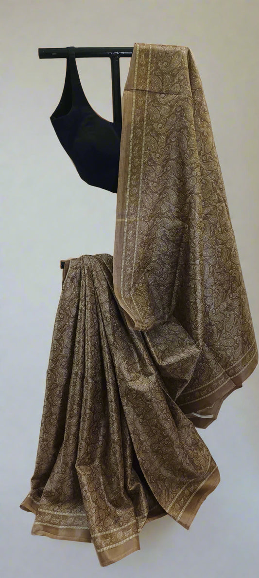 Mridvan Paisley Cotton Silk Saree
