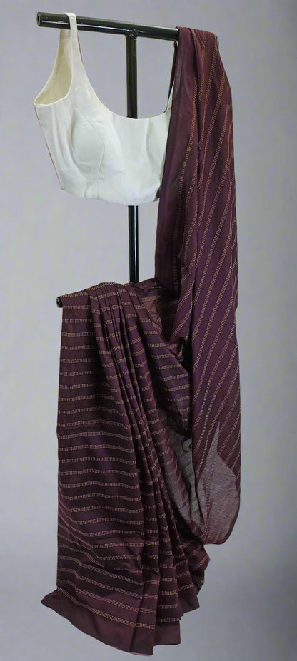 Twilight Soil Katha Cotton Saree