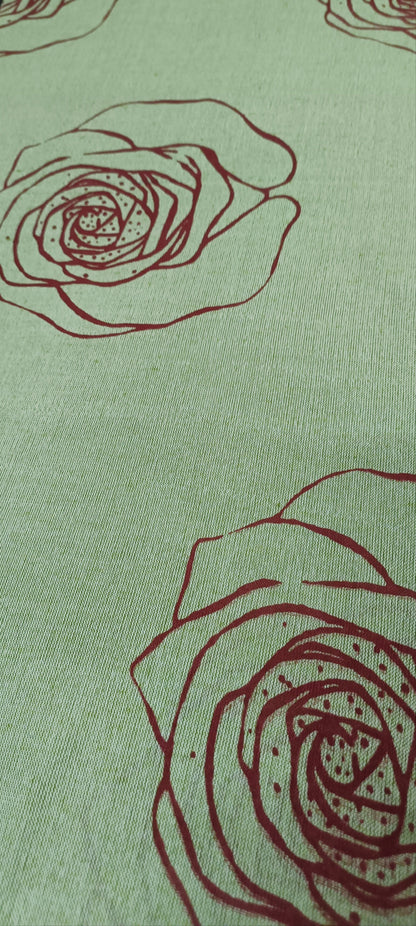 Roseblush Mint Motka Cotton Saree