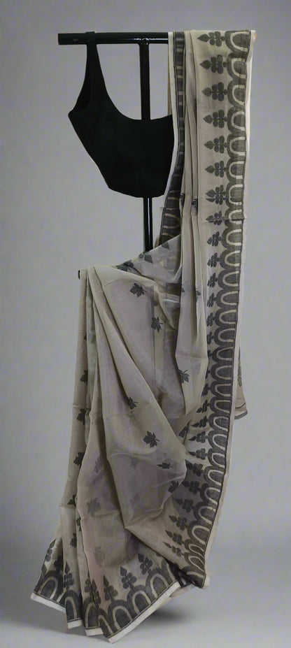 Chhaya Dhool Soft Jamdani Cotton Saree