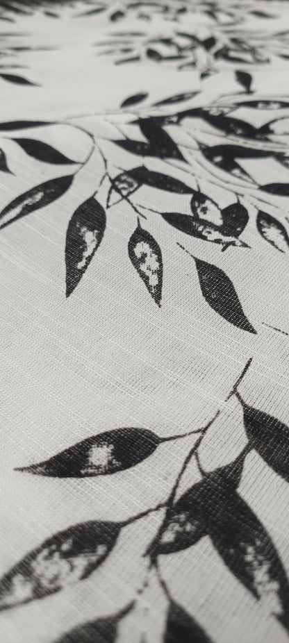 Charcoal Whisper Slab Cotton Saree