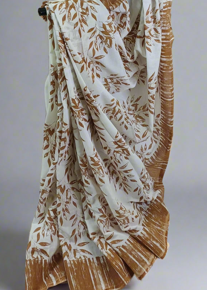 Terracotta Mist Slab Cotton Saree