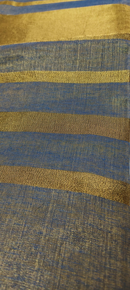 Noor-e-Neel Tissue Linen Saree