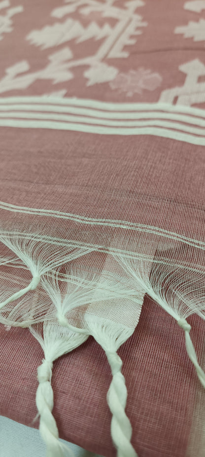 Gulaba Reet Muslin Organza Saree