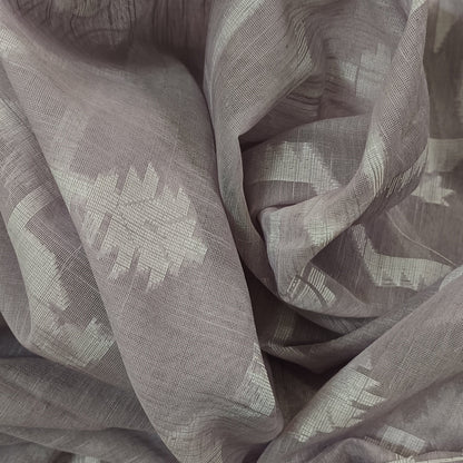Lilac Whisper Slab Cotton Saree