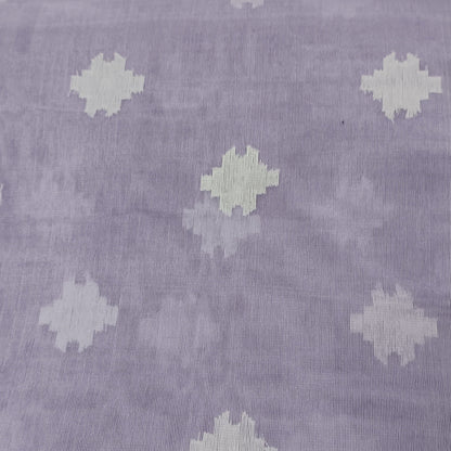 Lavender Mist Muslin Organza Saree