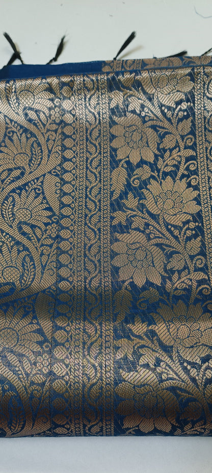 Neelratna Bishnupuri Linen- Silk-Cotton Saree