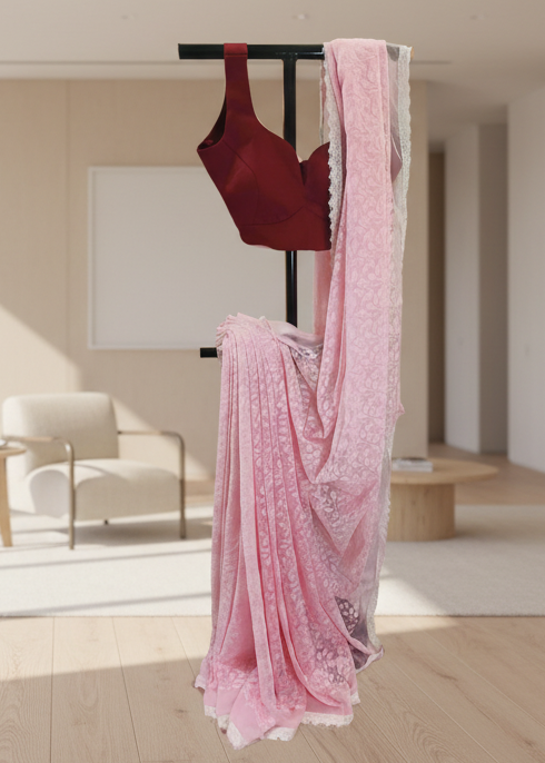 Gulbano Chikankari Work Saree