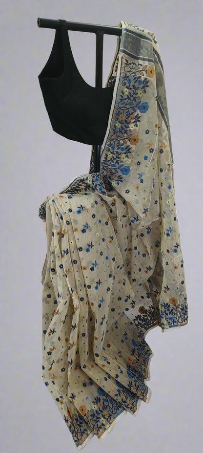 Pushpa Dhuli Dhakai Taant Cotton Saree