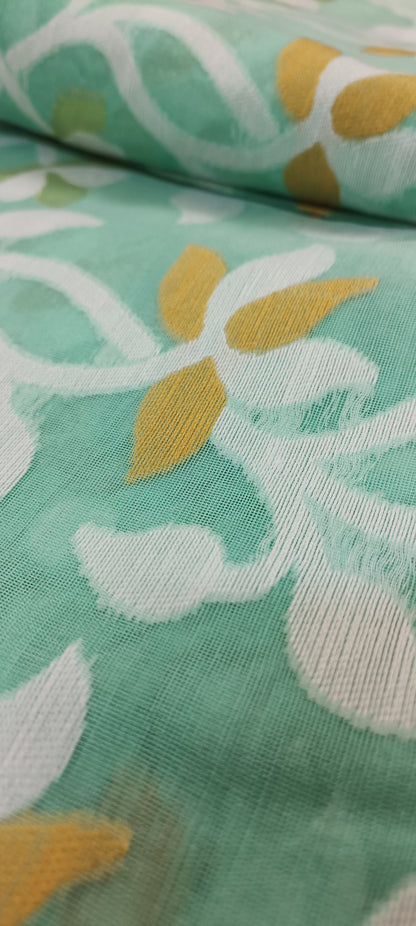 Shobuj Jhorna Dhakai Taant Saree