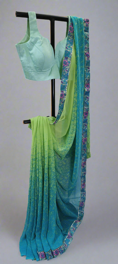 Parijat Bloom Chiffon Saree
