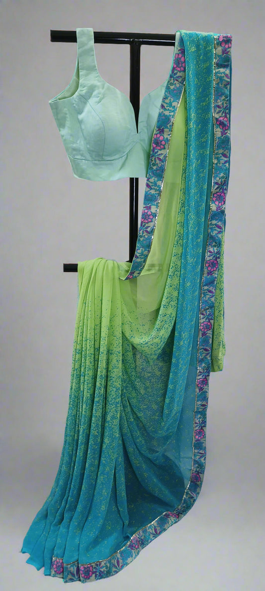 Parijat Bloom Chiffon Saree