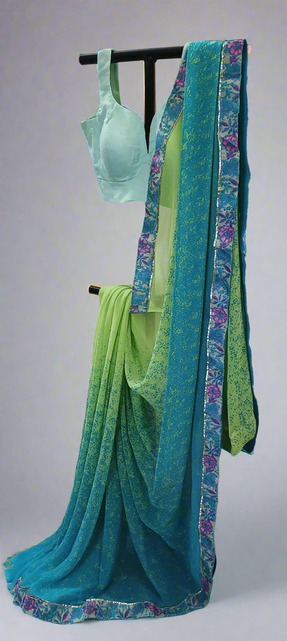 Parijat Bloom Chiffon Saree