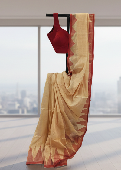 Lalrekha Cotton Saree