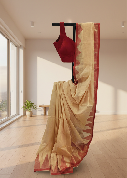 Lalrekha Cotton Saree