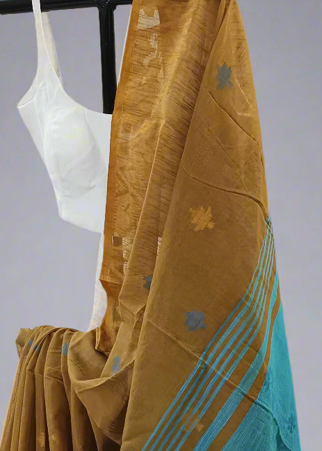 Horizon Dust Cotton-Linen Saree