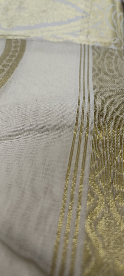 Temple Dew Dhakai Taant Saree