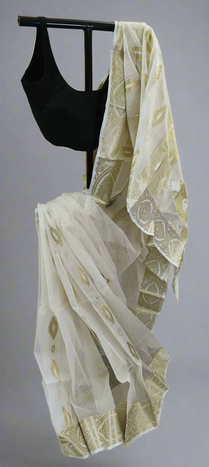 Temple Dew Dhakai Taant Saree