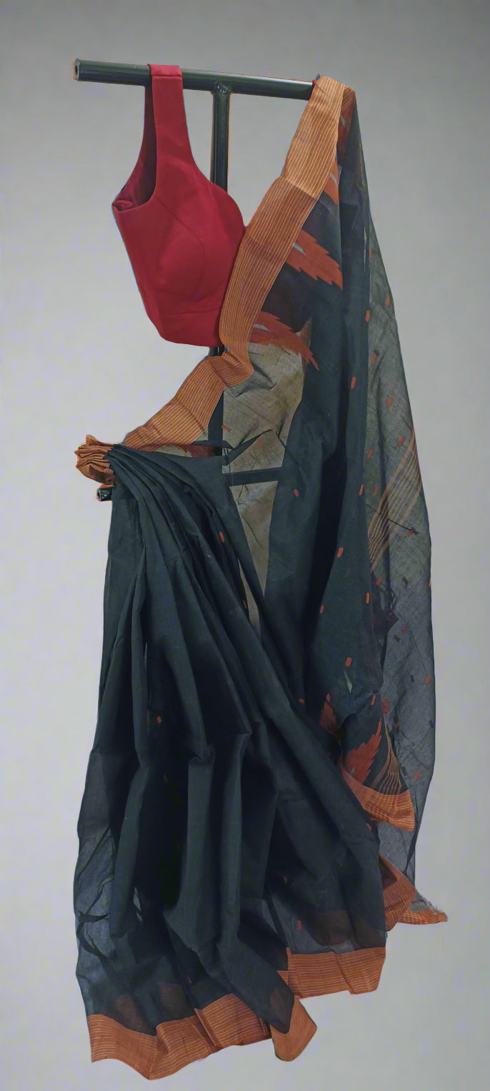 Midnight Kansa Dhakai Taant Saree