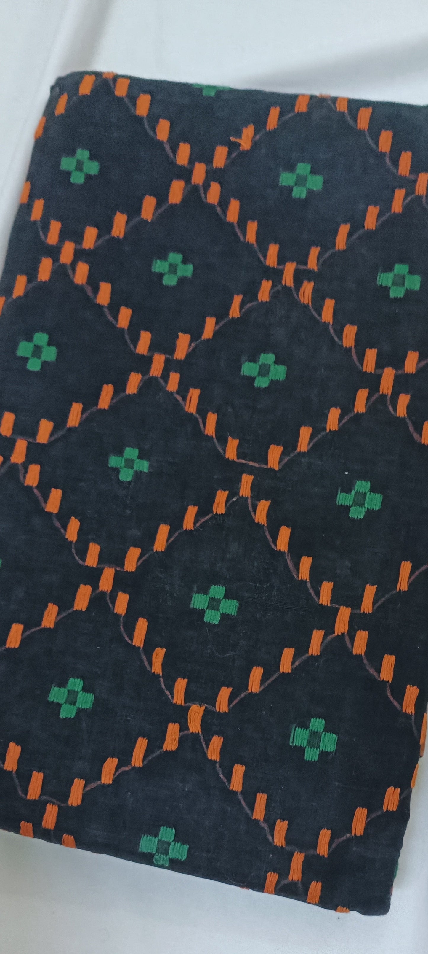 Shondhya Raag Black Dhakai Taant Saree