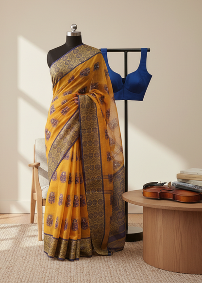 Agnilata Jamdani Taant Saree