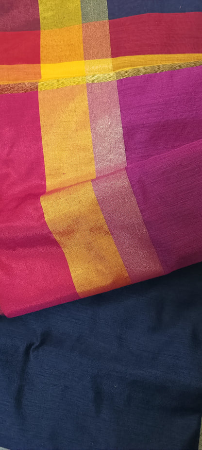 Bijuri Linen Cotton Saree