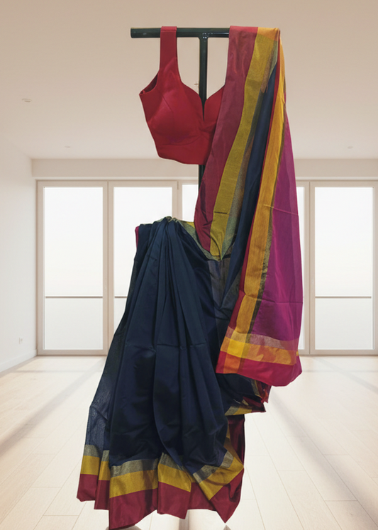 Bijuri Linen Cotton Saree