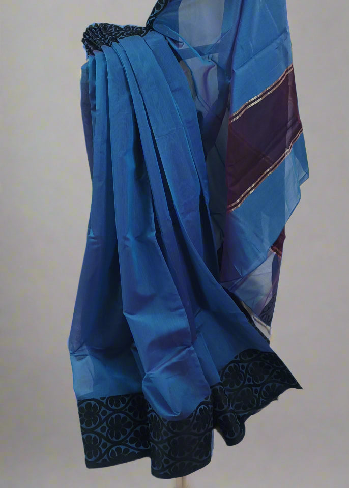 Nilanjana Bloom Muslin Saree