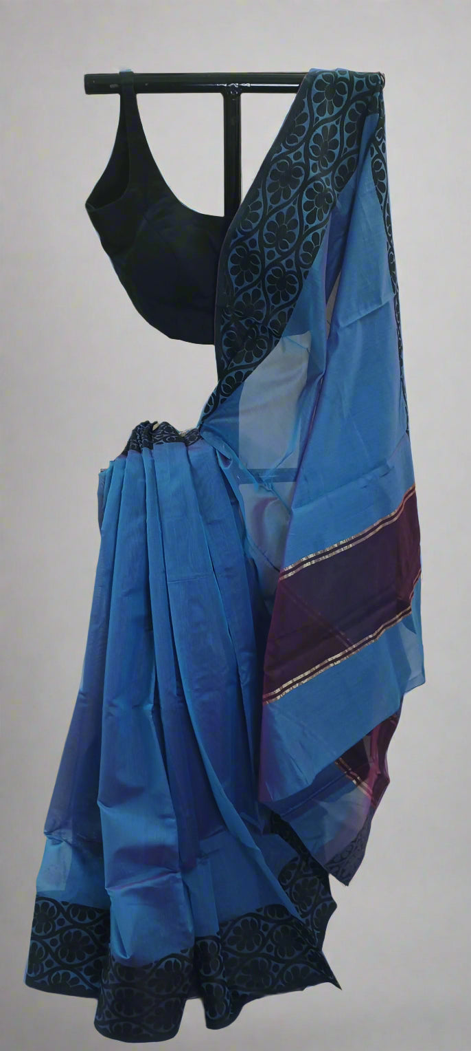 Nilanjana Bloom Muslin Saree