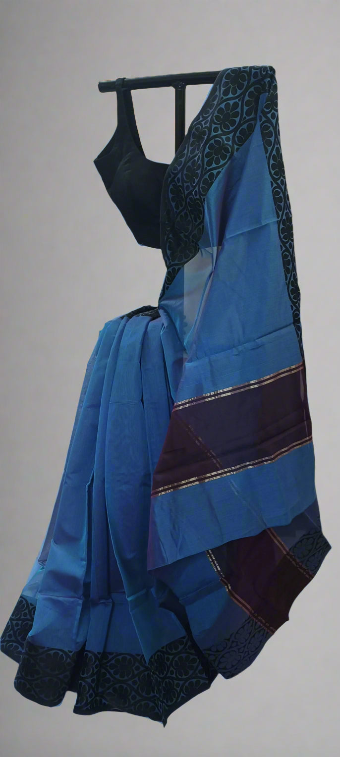 Nilanjana Bloom Muslin Saree