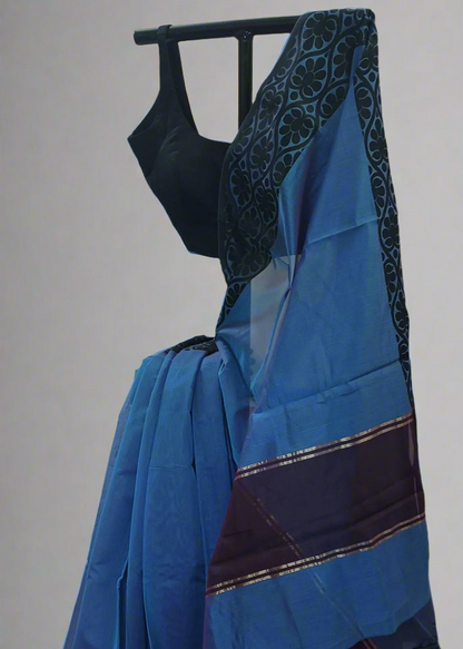 Nilanjana Bloom Muslin Saree