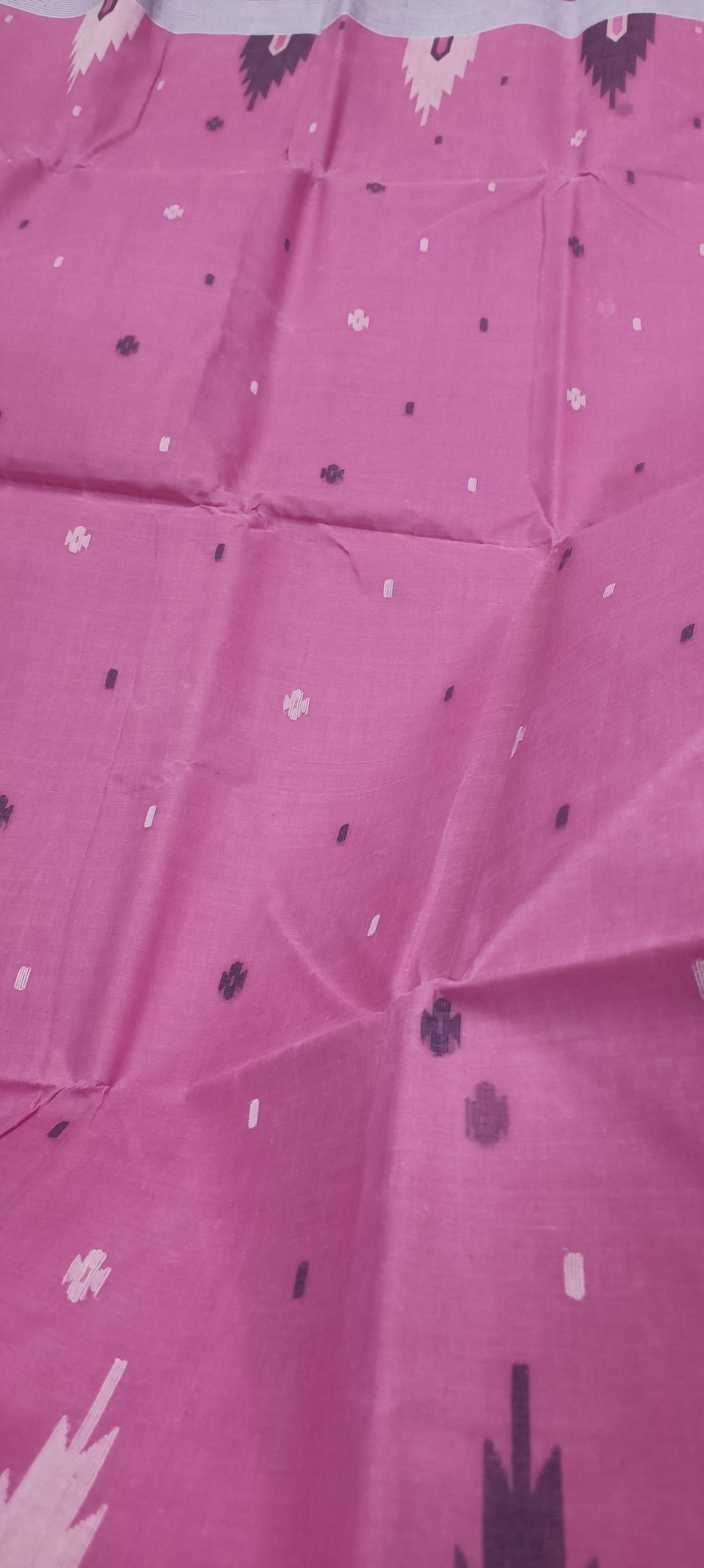 Pink Dusk Muslin Cotton Saree