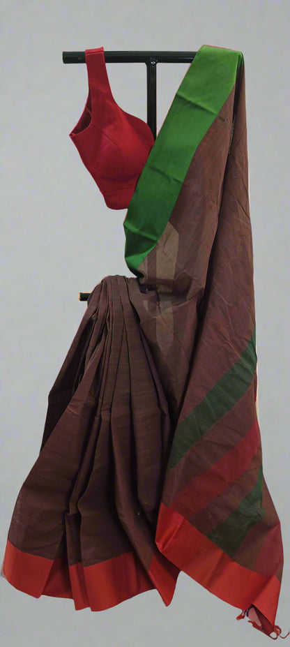 Sindoor Maati Dhakai Taant Saree