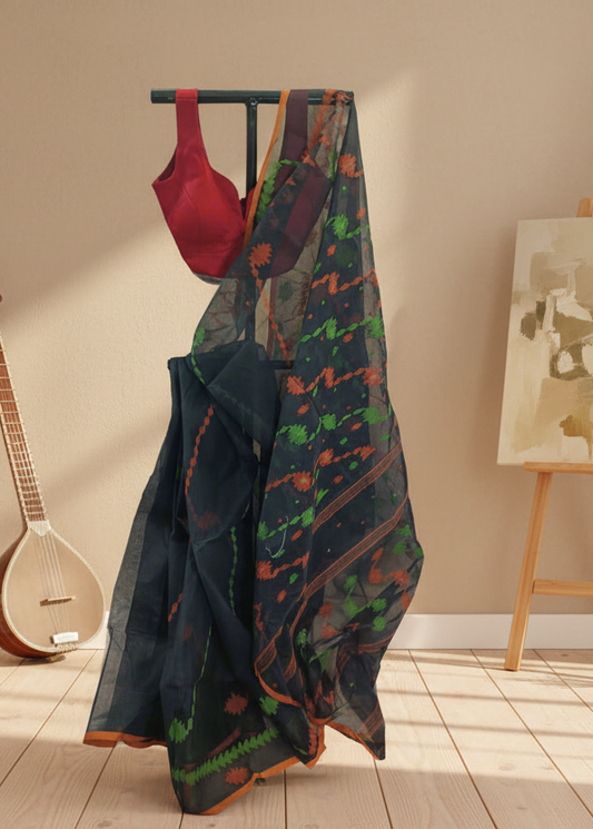 Kaal Pushpa Dhakai Taant Saree