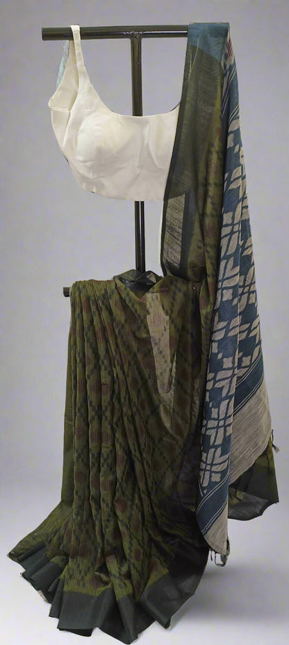 VANARAMBH Kotki Cotton Saree