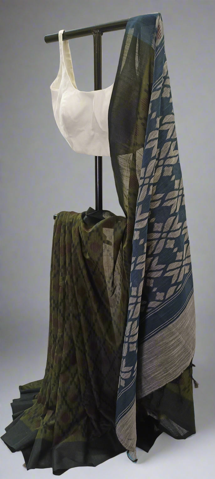 VANARAMBH Kotki Cotton Saree