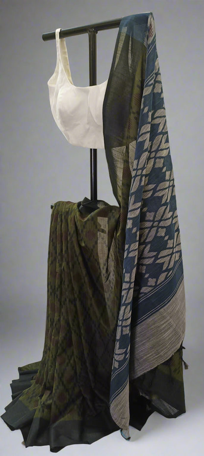 VANARAMBH Kotki Cotton Saree
